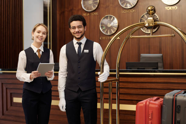 Hotel concierge desk